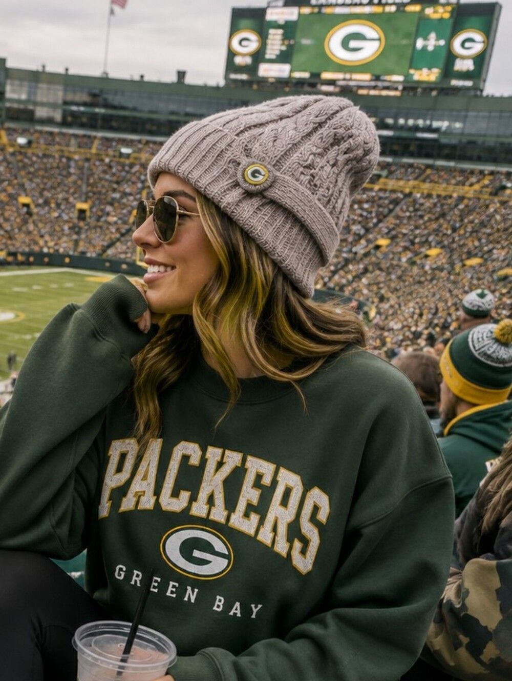 Green Bay Knit Hat